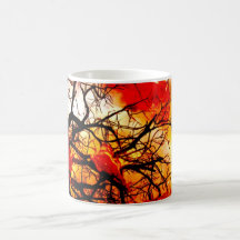 winter fire coffee mug