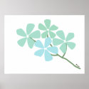 Winter Flower Branch Poster posters