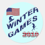 WINTER GAMES 2010 ROUND STICKERS