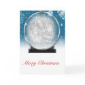 Winter Globe Greeting Card Template - Customised