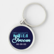 Winter Groom Wedding Key Chains