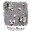 Winter Harvest - Chickadees and Snow t-shirts