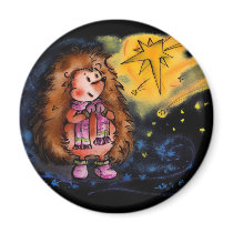 Winter Hedgehog Magnet