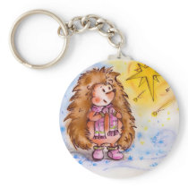 Winter Hedgehog Set! Key Chain