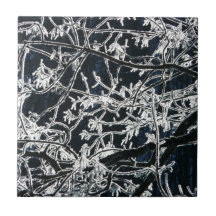 Winter Hoarfrost Ceramic Tile