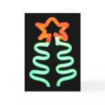 Winter Holiday Card: "Merry (neon) Christmas"