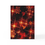 Winter Holiday Card: "tree lights red"