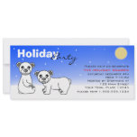 Winter Holiday Party Invitation Baby Polar Bears