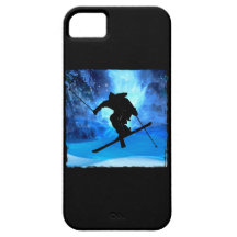 Winter Landscape and Freestyle Skier