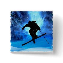 Winter Landscape and Freestyle Skier