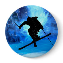 Winter Landscape and Freestyle Skier