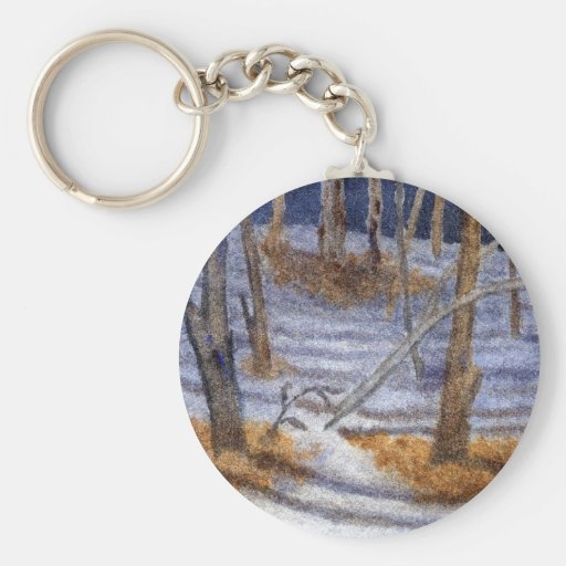 Winter Landscape Keychain