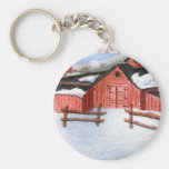 Winter Landscape Keychain