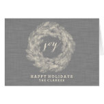 WINTER LINEN | JOY | STYLISH HOLIDAY CARD