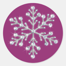 Winter Magenta Sticker