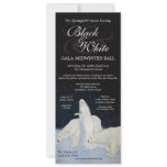 Winter Magic Black and White Ball Invitations