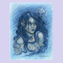 Winter Moon Postcard postcards
