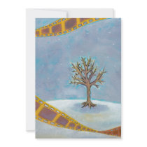 Winter movie unique film art original painting