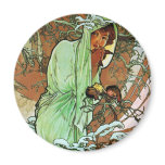 Winter, Mucha Refrigerator Magnet