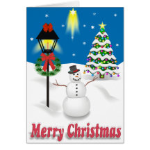 Winter Night Christmas Card
