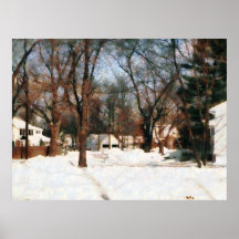 Winter on My Street Posters