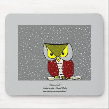 " Winter Owl "...Mousepad...