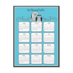 Winter Owls 2012 Calendar Postcard