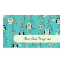 Winter Owls Daycare Business Cards