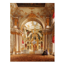 Winter Palace Interiors Postcard