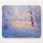 Winter path. Mouspad. mousepads