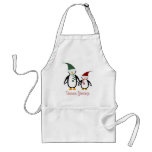Winter Penguins Seasons Greetings Apron
