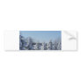 winter pine fence bumper sticker