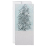 Winter Pine Tree - Acrylic Painting Customized Rack Card