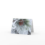 Winter Pinecone Card