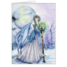 Winter Queen Greeting Card
