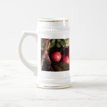 winter red berries, evergreen bush, green， 浆 果 mugs