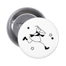 Winter-RUNNY with stars & Sternen Anstecknadel