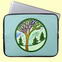 WINTER SCENE laptop sleeves