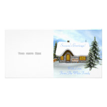 Winter Scene Photo Card Template
