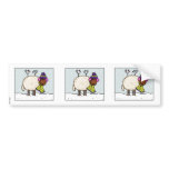 winter sheep scrapbook sticker bumper stickers