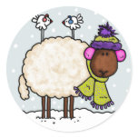 winter sheep sticker