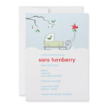 Winter Sled Baby Shower Invitation