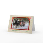 Winter Sleigh Ride, Merry Christmas, Happy New Yea cards