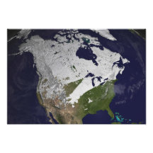 Winter Snow Cover in the Northern Hemisphere Photo