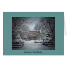Winter Snow Happy Holidays Card