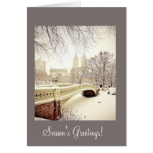 Winter Snow Landscape - Season's Greetings Greeting Cards