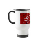Winter Snow / Red Leaves Travel Mug