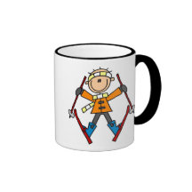 Winter Snow Ski Mug