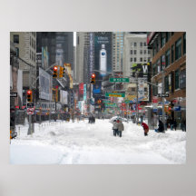 Winter Snow Storm New York City 12/26/10 Print