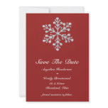 Winter Snowflake Save the Date Invitations